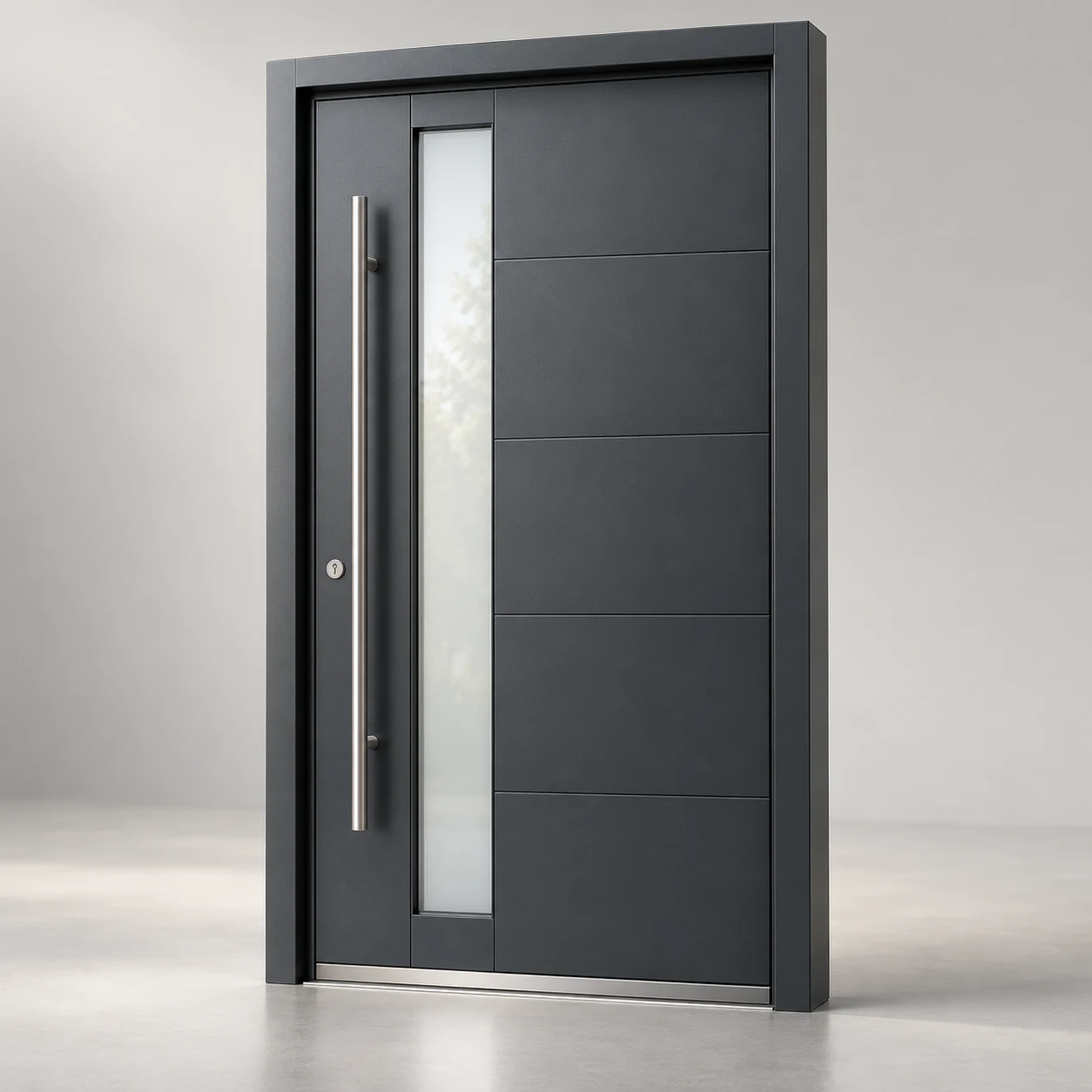 Aluminium-Haustüren – Symbolbild